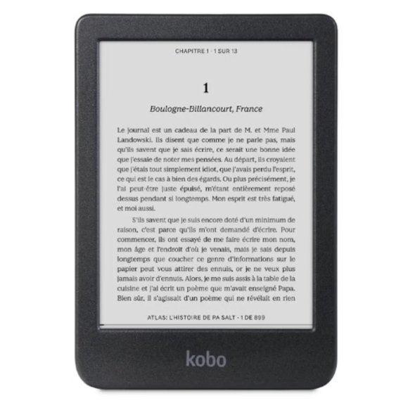 Kobo | Clara Black & White | 300 PPI E-Eeader | 6 Inch | Waterproof | USB-c - Picture 2 of 6